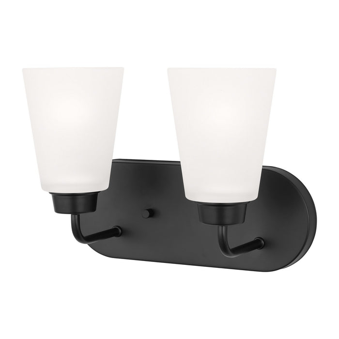 Myhouse Lighting Generation Lighting. - 4415202-112 - Two Light Wall / Bath - Kerrville - Midnight Black