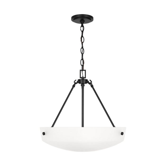 Myhouse Lighting Generation Lighting. - 6615203-112 - Three Light Pendant - Kerrville - Midnight Black