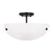 Myhouse Lighting Generation Lighting. - 7715202-112 - Two Light Semi-Flush Convertible Pendant - Kerrville - Midnight Black