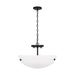 Myhouse Lighting Generation Lighting. - 7715202-112 - Two Light Semi-Flush Convertible Pendant - Kerrville - Midnight Black