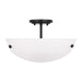 Myhouse Lighting Generation Lighting. - 7715202-112 - Two Light Semi-Flush Convertible Pendant - Kerrville - Midnight Black