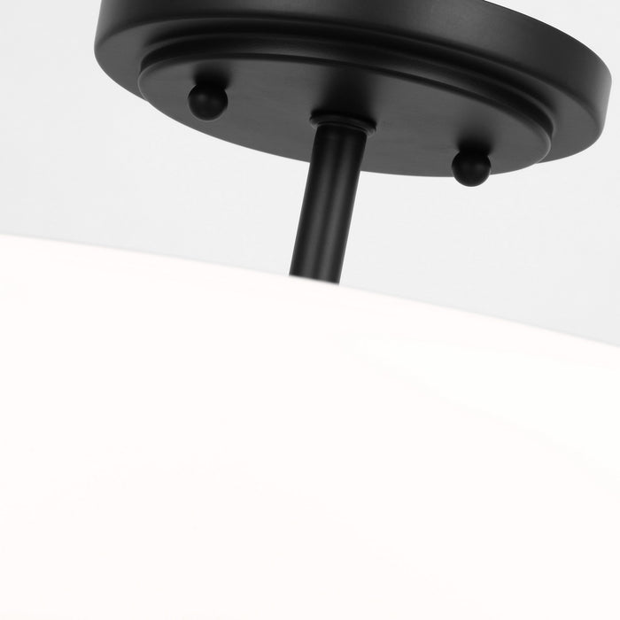 Myhouse Lighting Generation Lighting. - 7715202-112 - Two Light Semi-Flush Convertible Pendant - Kerrville - Midnight Black