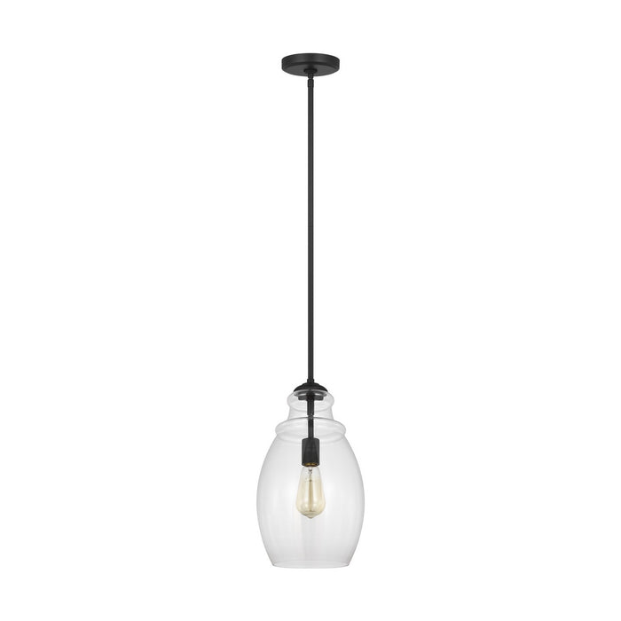 Myhouse Lighting Generation Lighting. - P1484MBK - One Light Pendant - Marino - Midnight Black