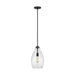 Myhouse Lighting Generation Lighting. - P1484MBK - One Light Pendant - Marino - Midnight Black