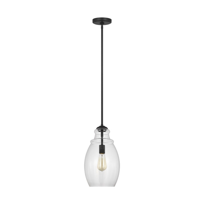 Myhouse Lighting Generation Lighting. - P1484MBK - One Light Pendant - Marino - Midnight Black