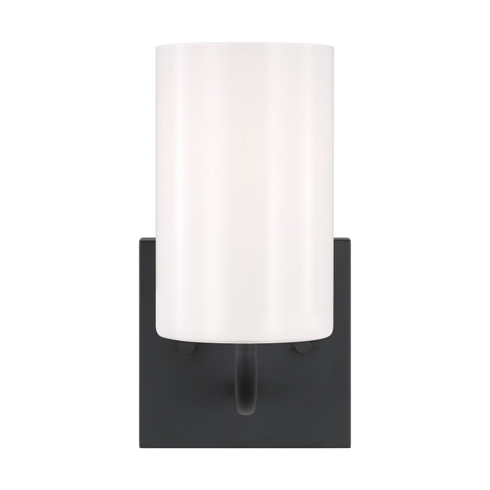 Myhouse Lighting Generation Lighting. - GLV1001MBK - One Light Vanity - Rhett - Midnight Black