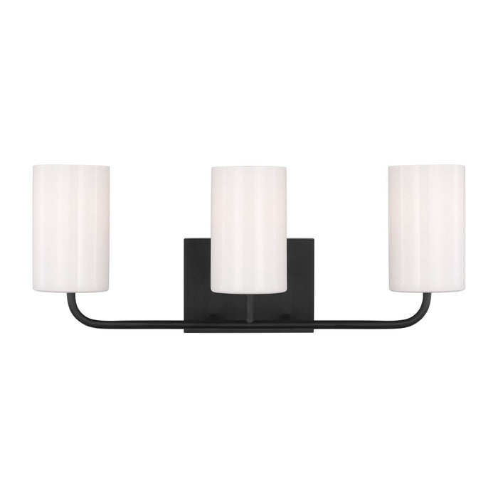 Myhouse Lighting Generation Lighting. - GLV1003MBK - Three Light Vanity - Rhett - Midnight Black