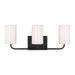 Myhouse Lighting Generation Lighting. - GLV1003MBK - Three Light Vanity - Rhett - Midnight Black