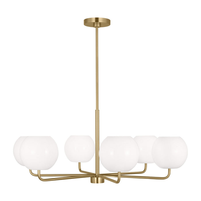 Myhouse Lighting Generation Lighting. - GLC1066SB - Six Light Chandelier - Rory - Satin Bronze