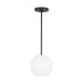 Myhouse Lighting Generation Lighting. - GLP1011MBK - One Light Mini Pendant - Rory - Midnight Black