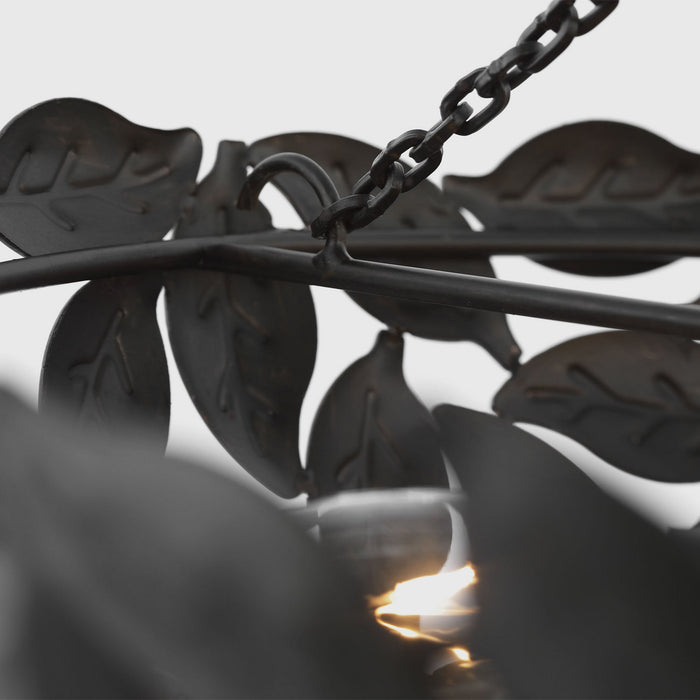 Myhouse Lighting Visual Comfort Studio - AF1173AI - Three Light Semi-Flush Mount - Kelan - Aged Iron