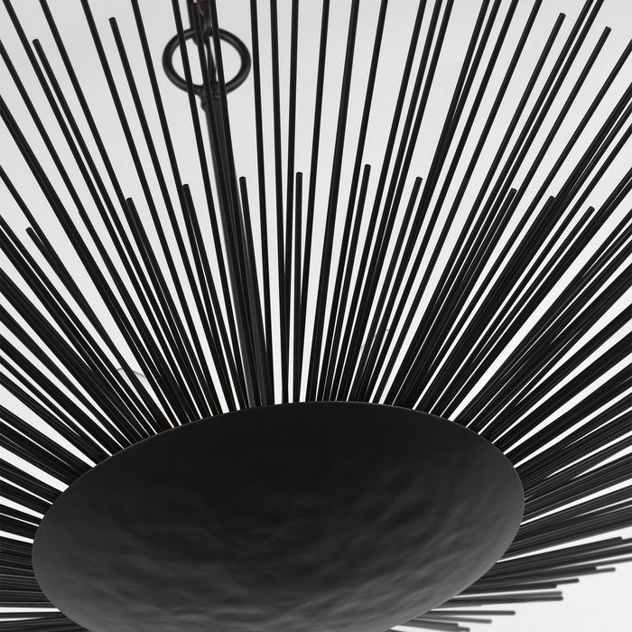 Myhouse Lighting Visual Comfort Studio - AP1084AI - One Light Pendant - Helios - Aged Iron