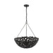 Myhouse Lighting Visual Comfort Studio - AP1186AI - Six Light Pendant - Kelan - Aged Iron