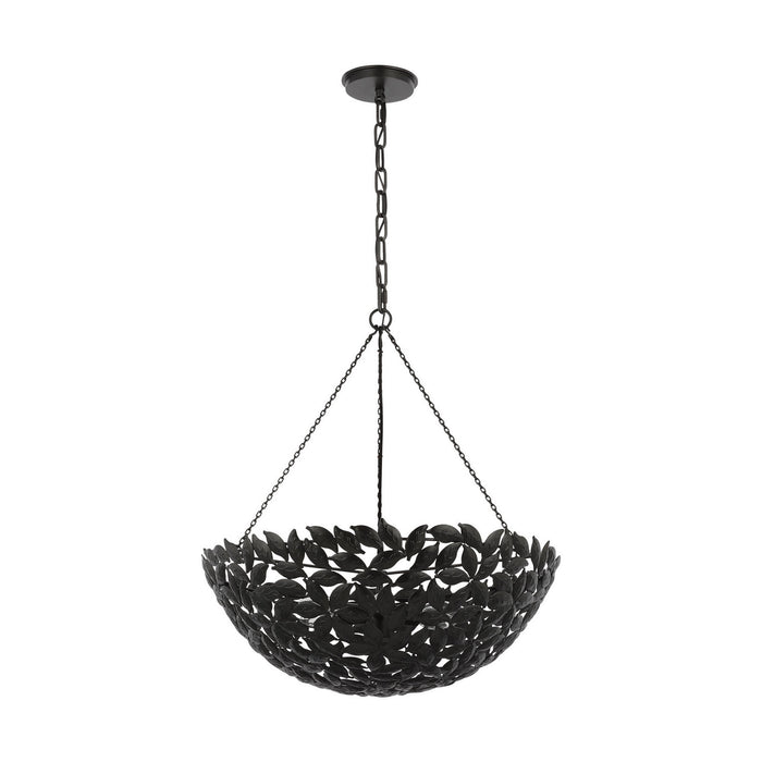 Myhouse Lighting Visual Comfort Studio - AP1186AI - Six Light Pendant - Kelan - Aged Iron