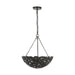 Myhouse Lighting Visual Comfort Studio - AP1193AI - Six Light Pendant - Kelan - Aged Iron