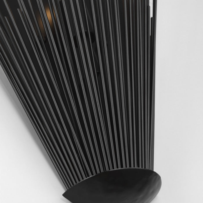 Myhouse Lighting Visual Comfort Studio - AW1101AI - Three Light Pocket Sconce - Helios - Aged Iron