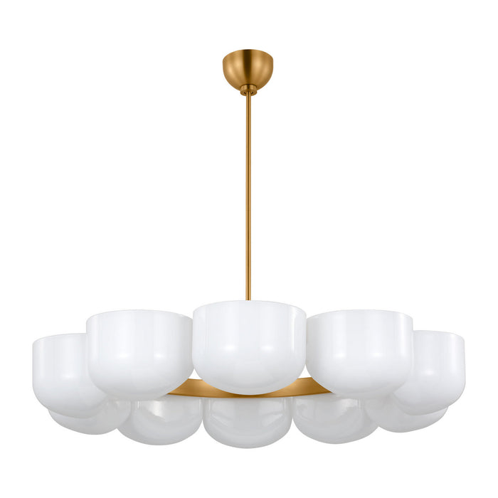 Myhouse Lighting Visual Comfort Studio - LXC11210BBS - Ten Light Chandelier - Cheverny - Burnished Brass