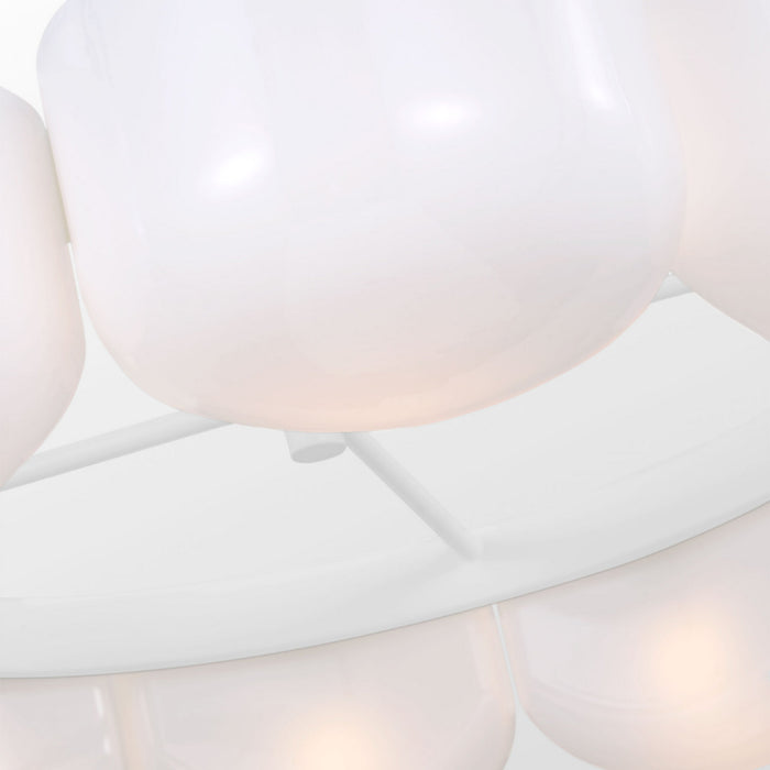 Myhouse Lighting Visual Comfort Studio - LXC11210MWT - Ten Light Chandelier - Cheverny - Matte White