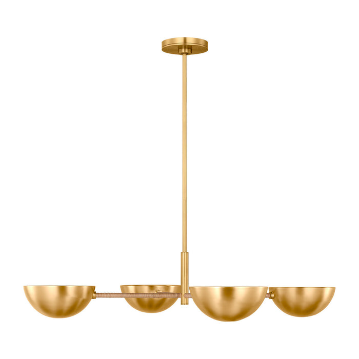 Myhouse Lighting Visual Comfort Studio - LXC1134BBS - Four Light Chandelier - Balleroy - Burnished Brass
