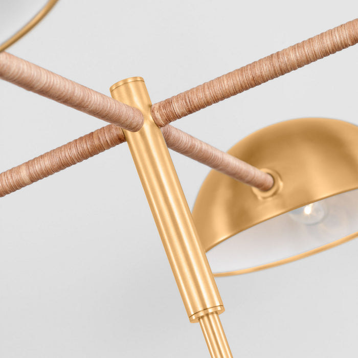 Myhouse Lighting Visual Comfort Studio - LXC1134BBS - Four Light Chandelier - Balleroy - Burnished Brass