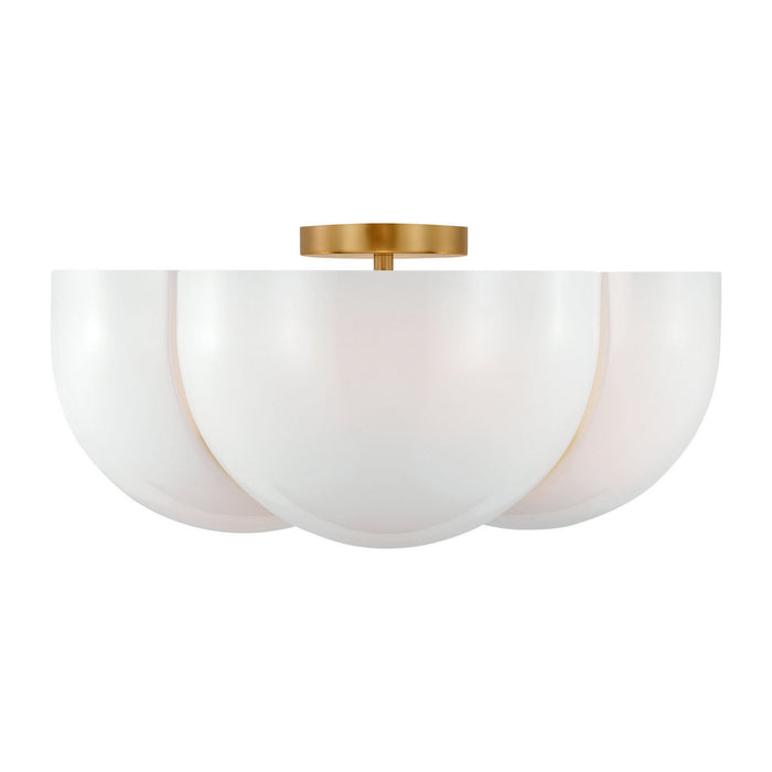 Myhouse Lighting Visual Comfort Studio - LXF1004BBS - Four Light Semi-Flush Mount - Cheverny - Burnished Brass