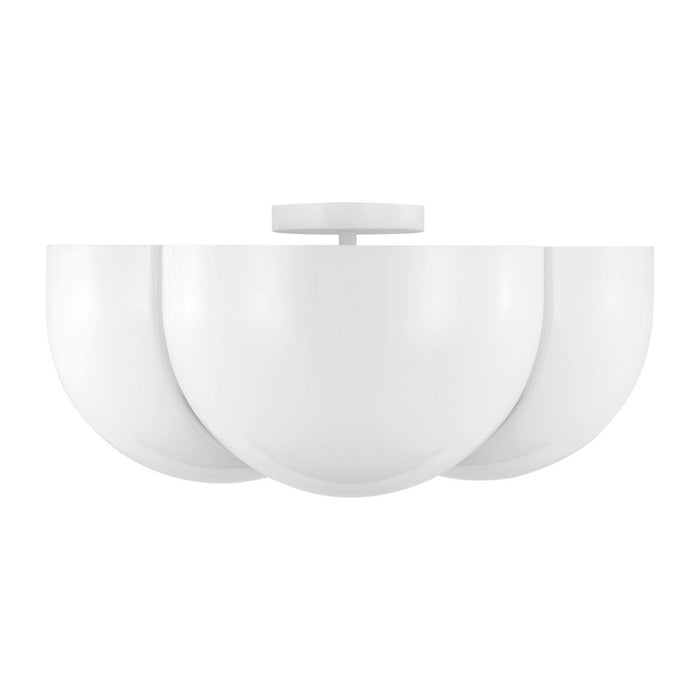 Myhouse Lighting Visual Comfort Studio - LXF1004MWT - Four Light Semi-Flush Mount - Cheverny - Matte White