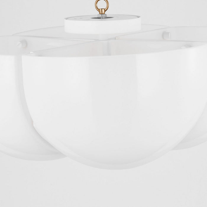 Myhouse Lighting Visual Comfort Studio - LXF1004MWT - Four Light Semi-Flush Mount - Cheverny - Matte White