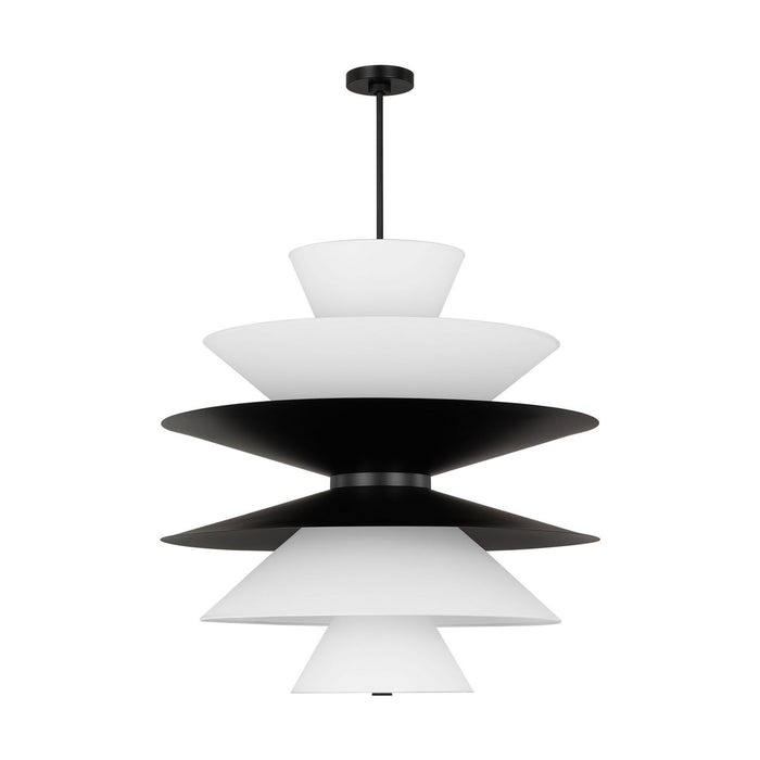 Myhouse Lighting Visual Comfort Studio - LXP10316AI - 16 Light Pendant - Chambord - Aged Iron