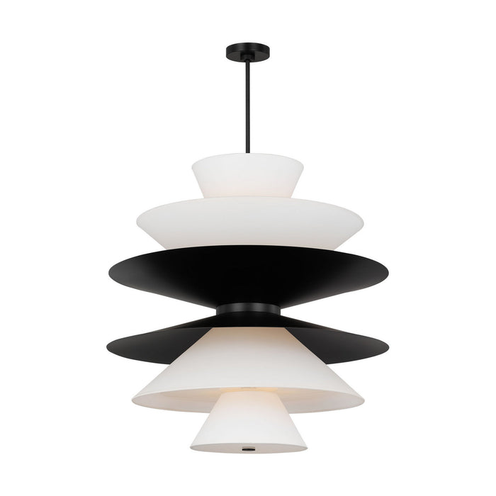 Myhouse Lighting Visual Comfort Studio - LXP10316AI - 16 Light Pendant - Chambord - Aged Iron