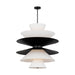 Myhouse Lighting Visual Comfort Studio - LXP10316AI - 16 Light Pendant - Chambord - Aged Iron
