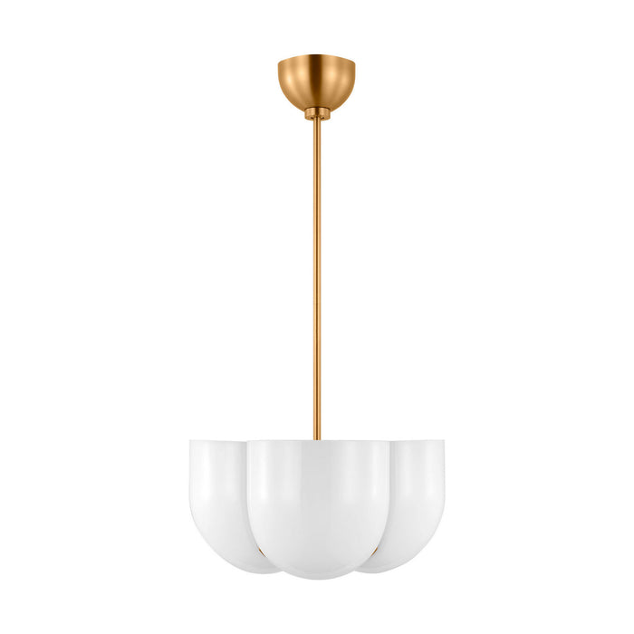 Myhouse Lighting Visual Comfort Studio - LXP1044BBS - Four Light Pendant - Cheverny - Burnished Brass