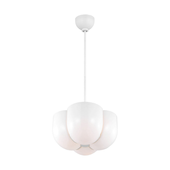 Myhouse Lighting Visual Comfort Studio - LXP1044MWT - Four Light Pendant - Cheverny - Matte White