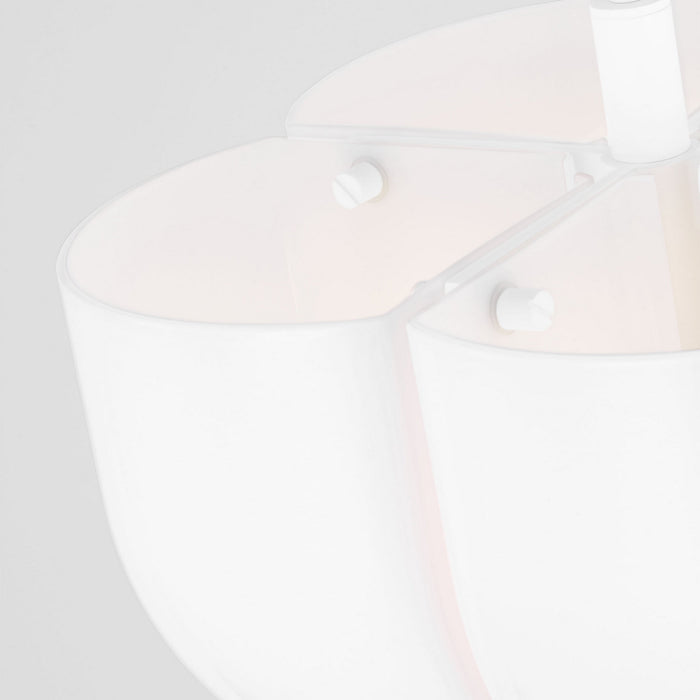 Myhouse Lighting Visual Comfort Studio - LXP1044MWT - Four Light Pendant - Cheverny - Matte White