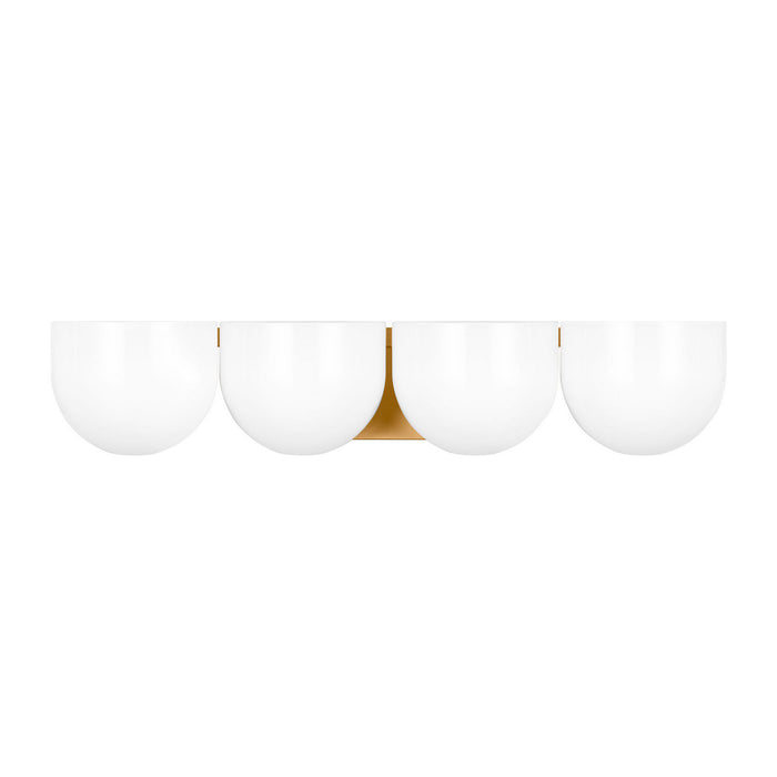 Myhouse Lighting Visual Comfort Studio - LXV1004BBS - Four Light Vanity - Cheverny - Burnished Brass