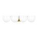 Myhouse Lighting Visual Comfort Studio - LXV1004BBS - Four Light Vanity - Cheverny - Burnished Brass