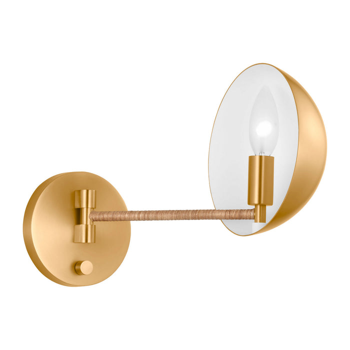Myhouse Lighting Visual Comfort Studio - LXW1071BBS - One Light Wall Sconce - Balleroy - Burnished Brass
