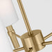 Myhouse Lighting Visual Comfort Studio - DJC1135SB - Five Light Chandelier - Manor - Satin Brass