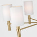 Myhouse Lighting Visual Comfort Studio - DJC1146SB - Six Light Chandelier - Manor - Satin Brass