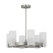 Myhouse Lighting Visual Comfort Studio - DJC1156BS - Six Light Chandelier - Rhode - Brushed Steel
