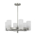 Myhouse Lighting Visual Comfort Studio - DJC1156BS - Six Light Chandelier - Rhode - Brushed Steel