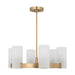 Myhouse Lighting Visual Comfort Studio - DJC1156SB - Six Light Chandelier - Rhode - Satin Brass
