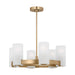 Myhouse Lighting Visual Comfort Studio - DJC1156SB - Six Light Chandelier - Rhode - Satin Brass