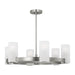 Myhouse Lighting Visual Comfort Studio - DJC1166BS - Six Light Chandelier - Rhode - Brushed Steel