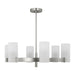 Myhouse Lighting Visual Comfort Studio - DJC1166BS - Six Light Chandelier - Rhode - Brushed Steel