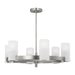 Myhouse Lighting Visual Comfort Studio - DJC1166BS - Six Light Chandelier - Rhode - Brushed Steel