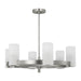 Myhouse Lighting Visual Comfort Studio - DJC1166BS - Six Light Chandelier - Rhode - Brushed Steel