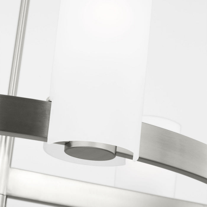 Myhouse Lighting Visual Comfort Studio - DJC1166BS - Six Light Chandelier - Rhode - Brushed Steel