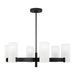 Myhouse Lighting Visual Comfort Studio - DJC1166MBK - Six Light Chandelier - Rhode - Midnight Black