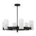 Myhouse Lighting Visual Comfort Studio - DJC1166MBK - Six Light Chandelier - Rhode - Midnight Black