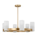 Myhouse Lighting Visual Comfort Studio - DJC1166SB - Six Light Chandelier - Rhode - Satin Brass